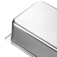 6 Pack Hotel Pans, Full Size Anti-Jam Steam Pan, 0.8mm Thick Stainless Steel Restaurant Steam Table Pan, 6-Inch Deep Commercial Table Pan, Catering Storage Food Pan, for Industrial & Scientific
