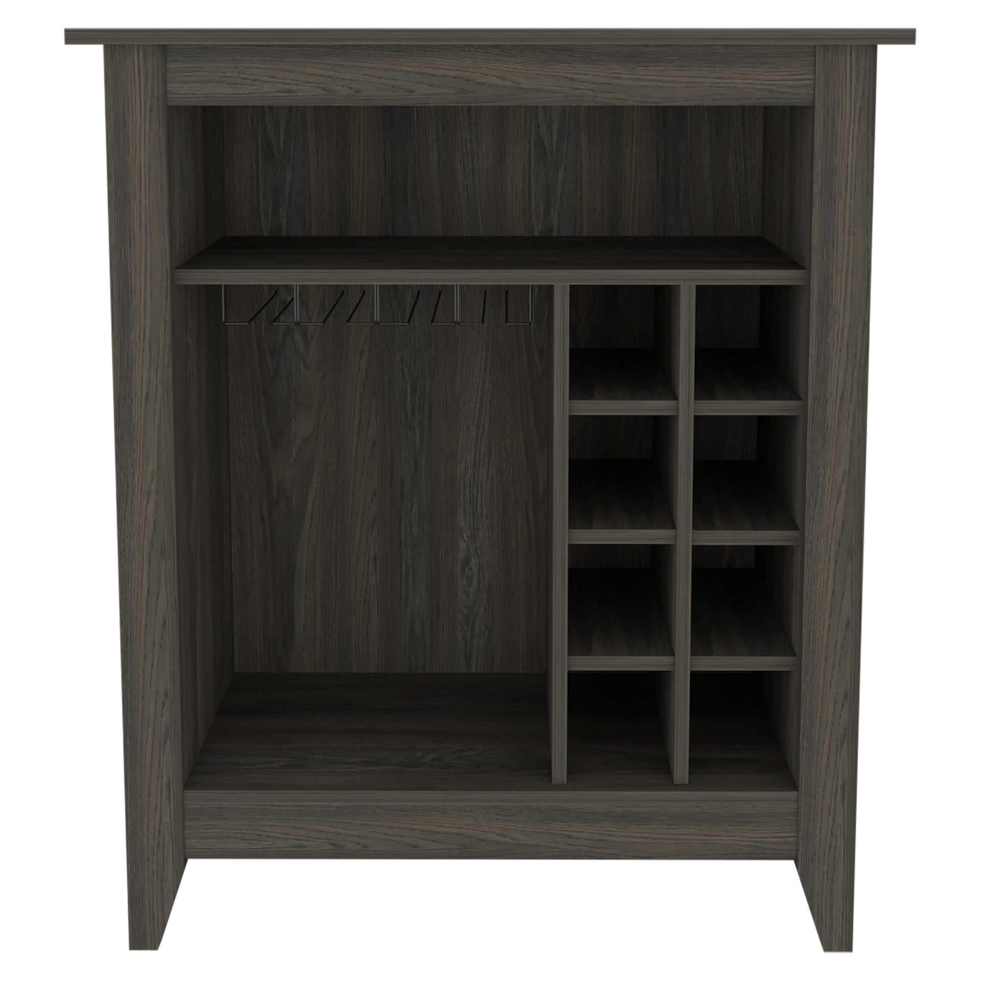 New Canaan 6-Bottle 1-Drawer 1-Shelf Bar Cabinet Carbon Espresso