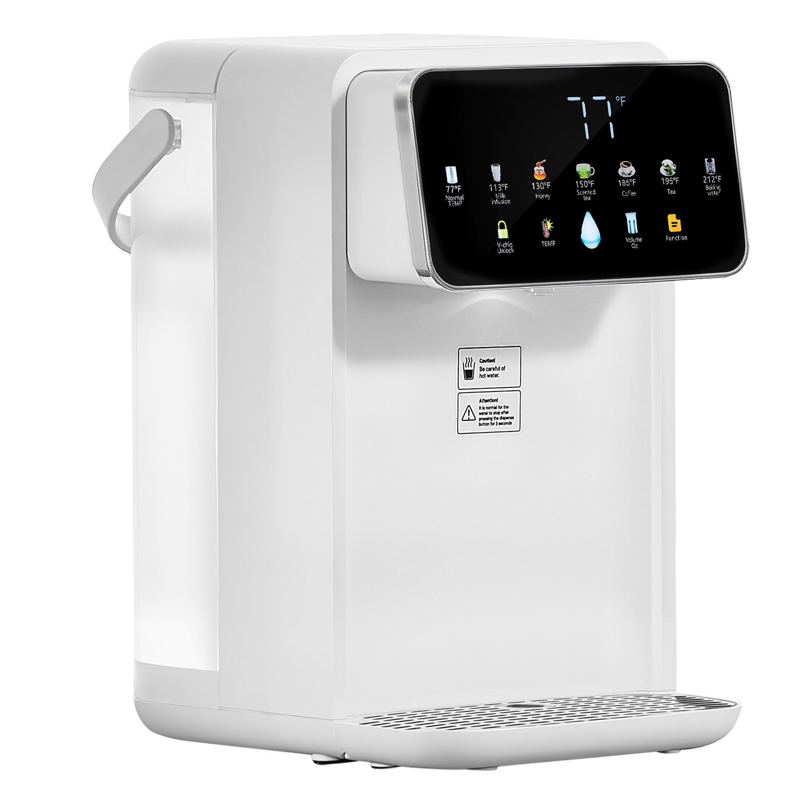 Countertop Instant Hot Water Dispenser with 7 Temps 7 Volumes 118oz Tank