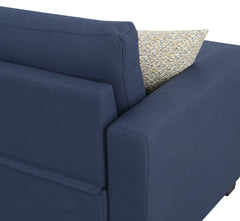 Navy Reversible Section with Pop-Up Sleeper and Storage Chaise