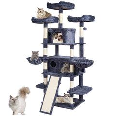 Cat Tree 68.5" Cat Tower for Indoor Cats with Cat Condos Scratching Post