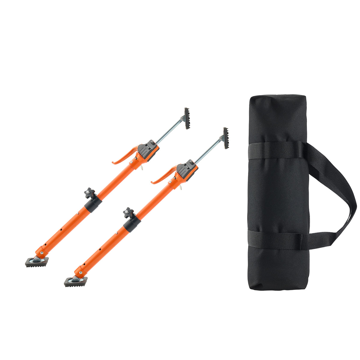 Cabinet Jack Support Pole, 2-Pack, 18.9-29.5 Inch Steel Telescopic Quick Support Rod, Adjustable 3rd Hand System up to 220 lbs Capacity for Installing Cabinets, Lifting Drywall, Cargo Bars