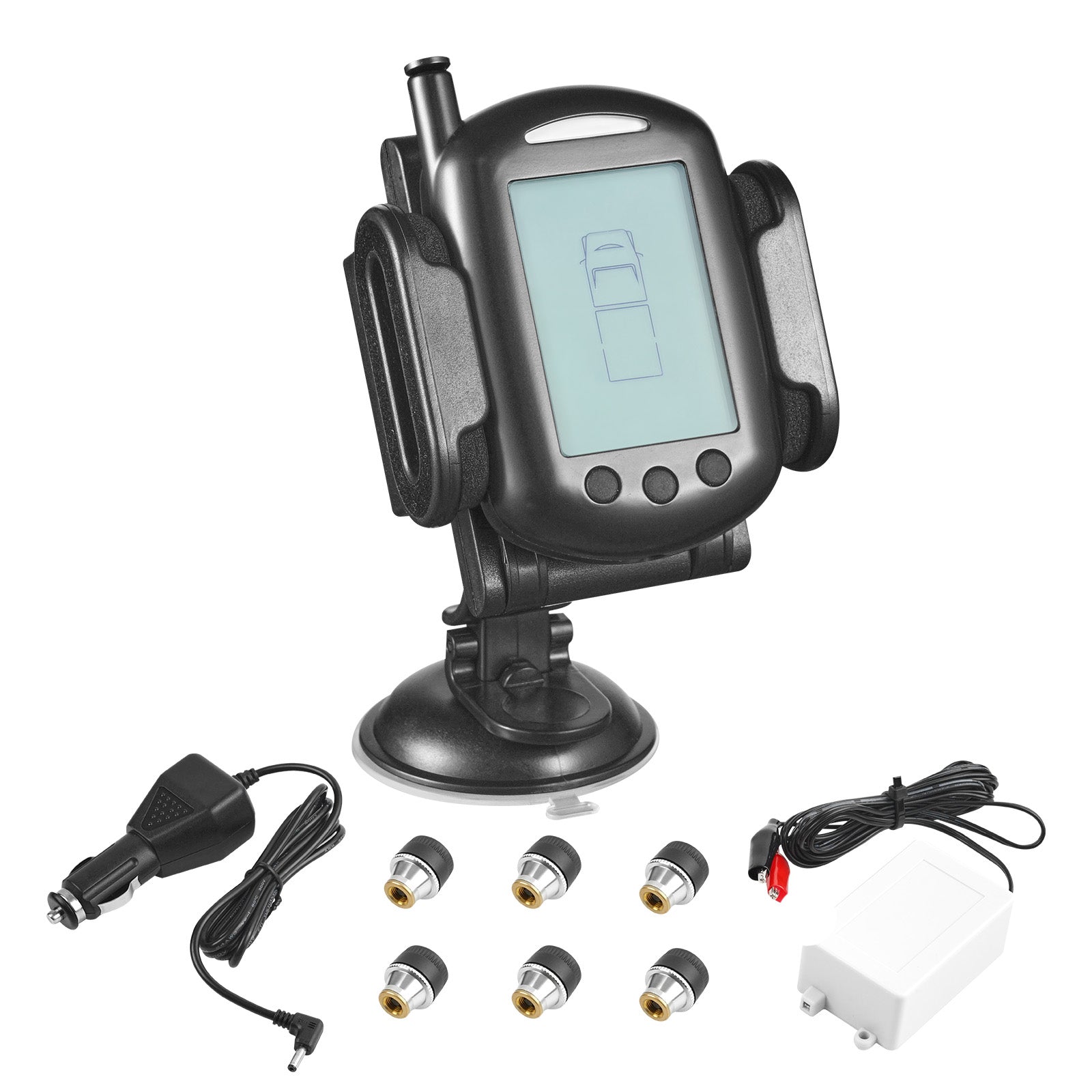 RV Tire Pressure Monitoring System Real Time Trailer TPMS 6 Sensors