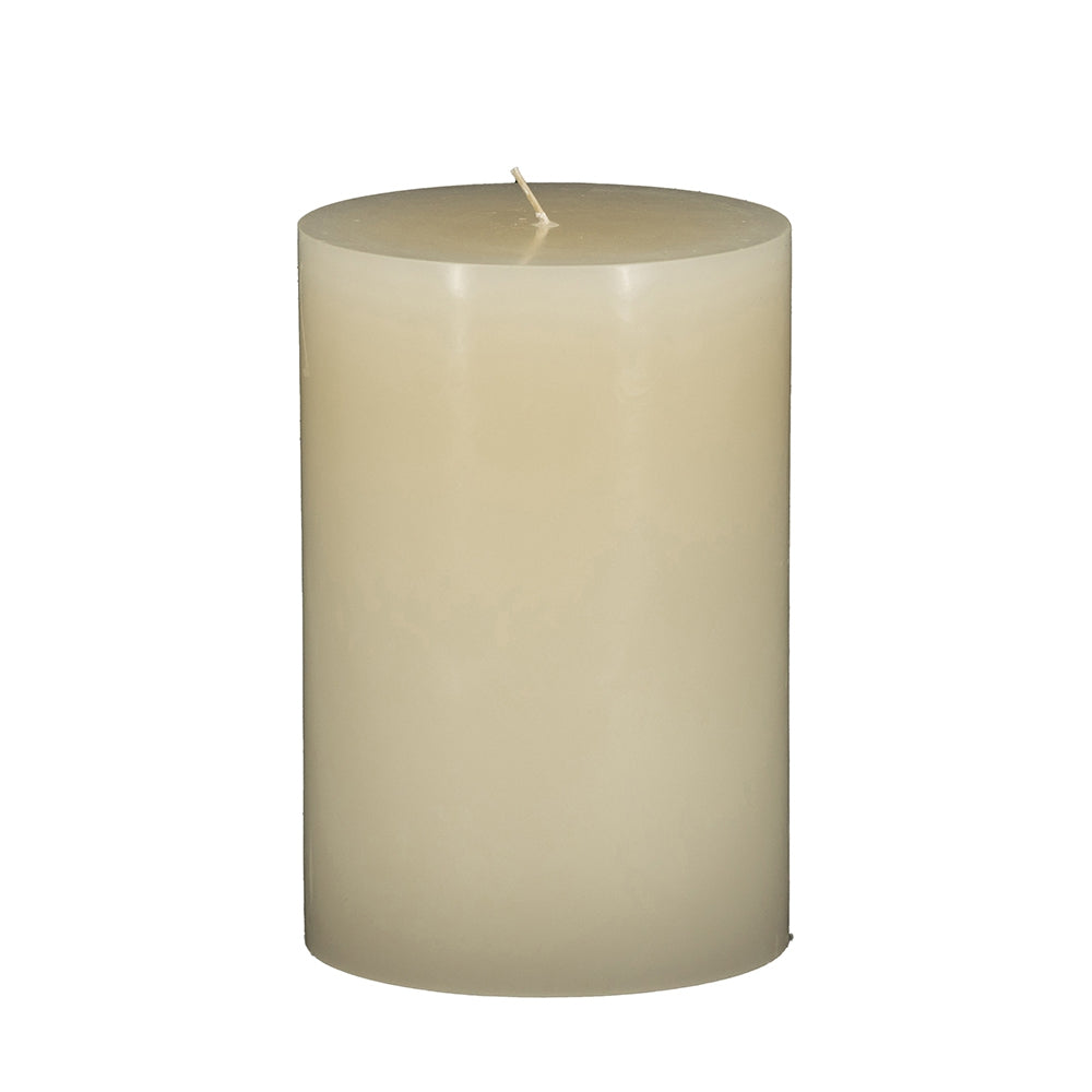 4x6" 2PK Unscented Soy Wax Candle, Ivory
