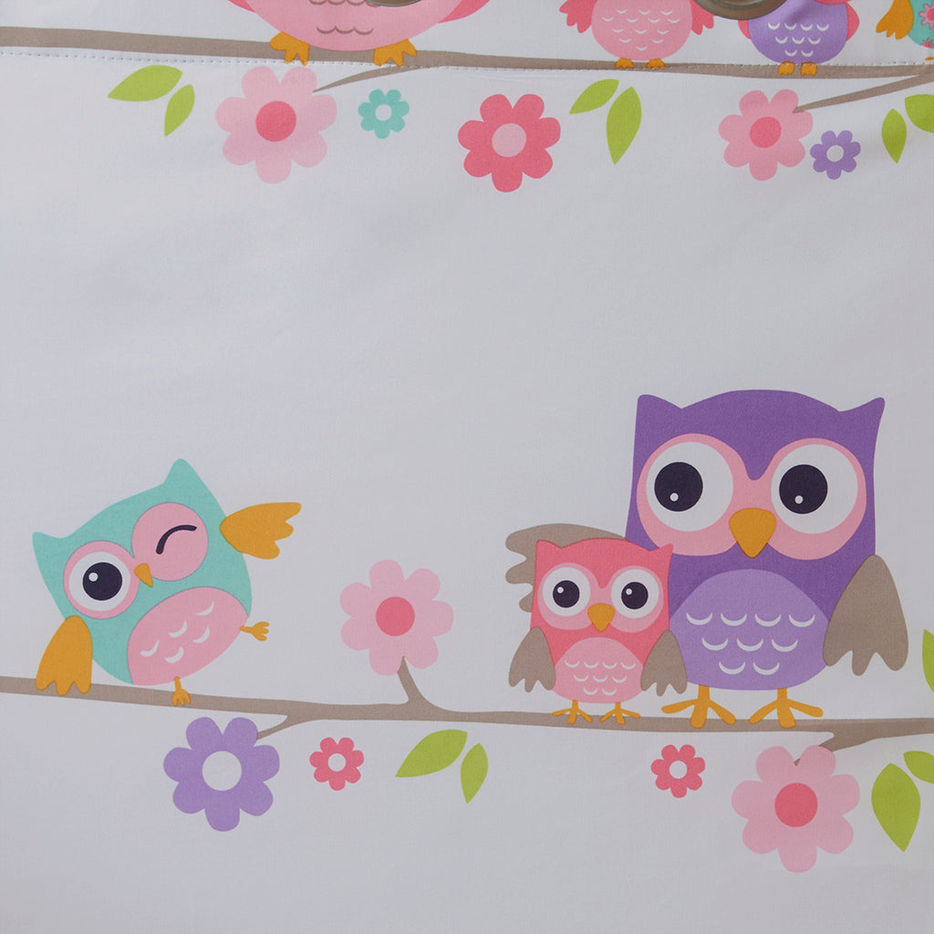 Owl Printed Blackout Curtain Panel(Only 1 Pc Panel)