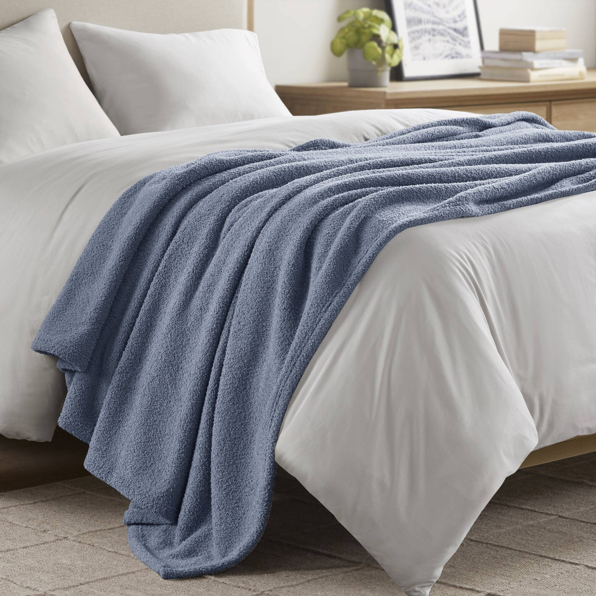 1 PCS King Blanket Navy Blue
