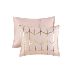 5-Piece Full/Queen 100% Polyester Brushed Microfiber Printed Comforter Set