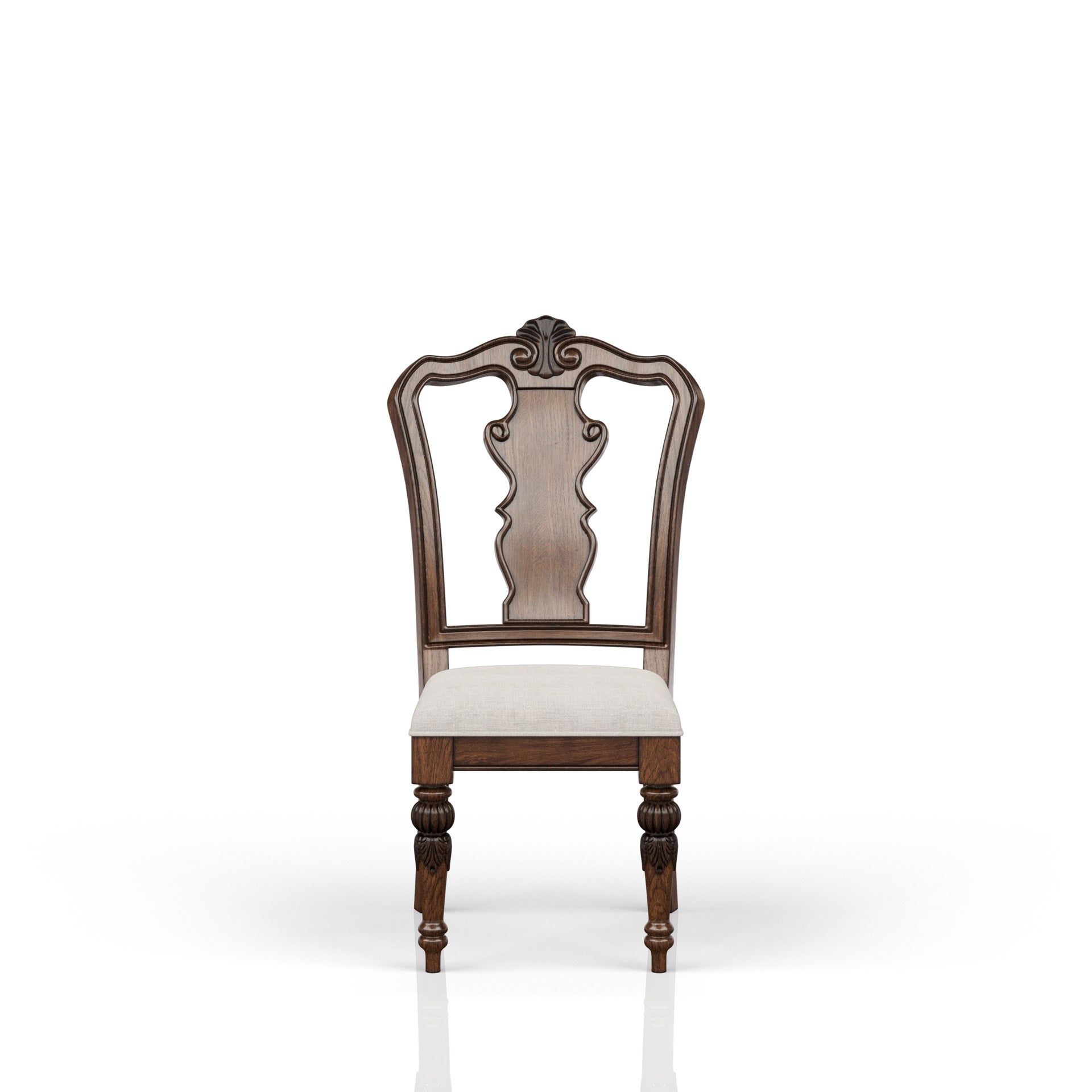 Mahogany Traditional Side Chair Set of 2