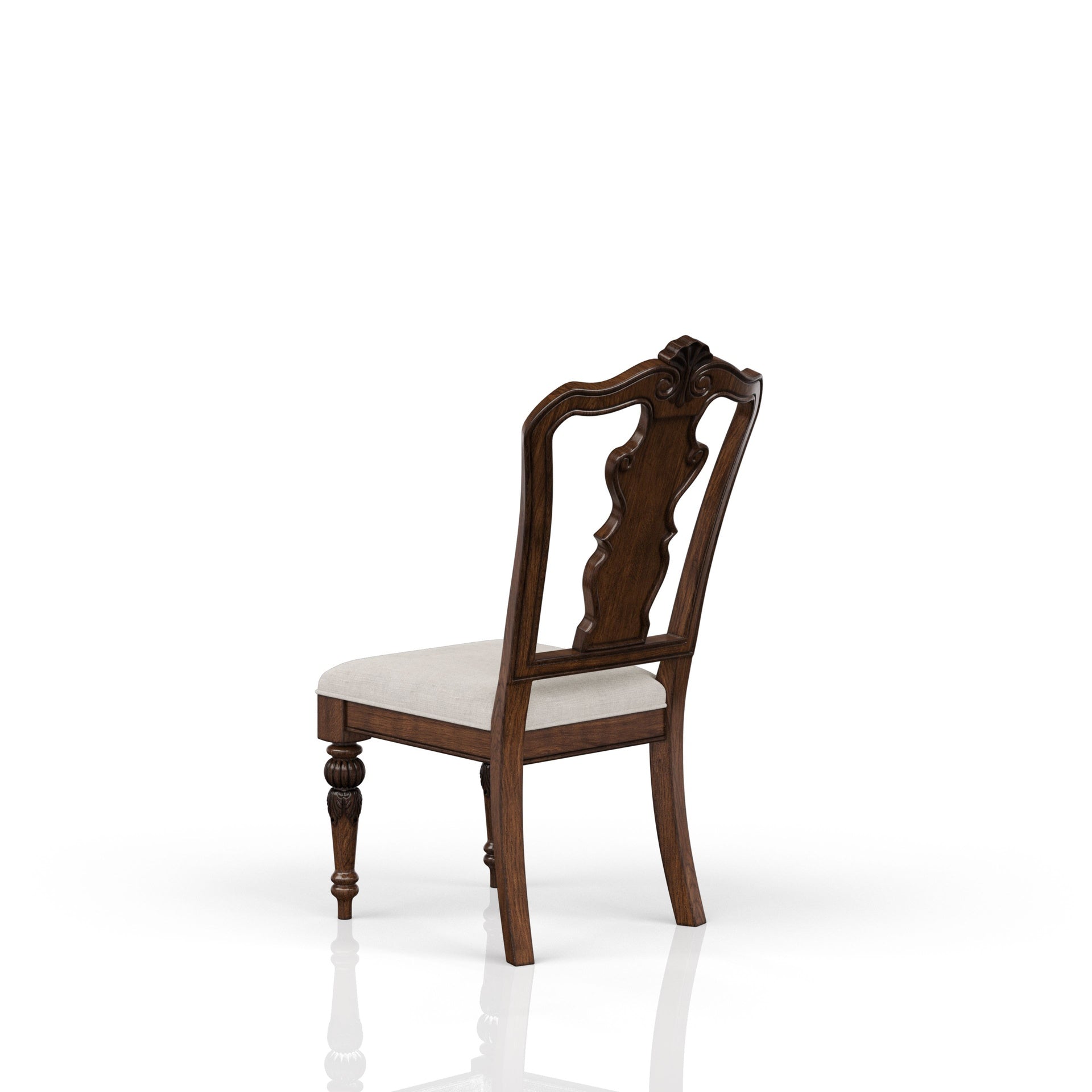 Mahogany Traditional Side Chair Set of 2