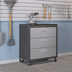 Rolling Garage Cabinet in Dark Gray