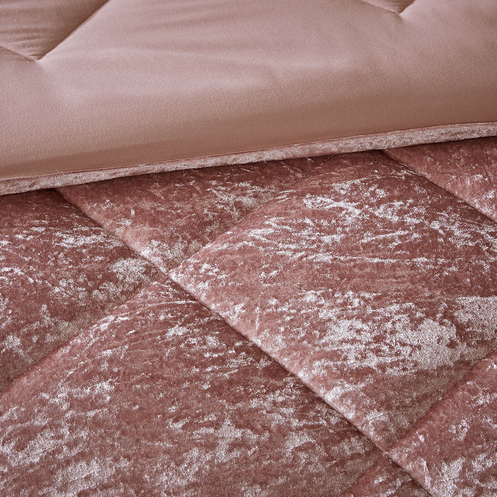 Twin/Twin XL Velvet Comforter Set with Throw Pillow