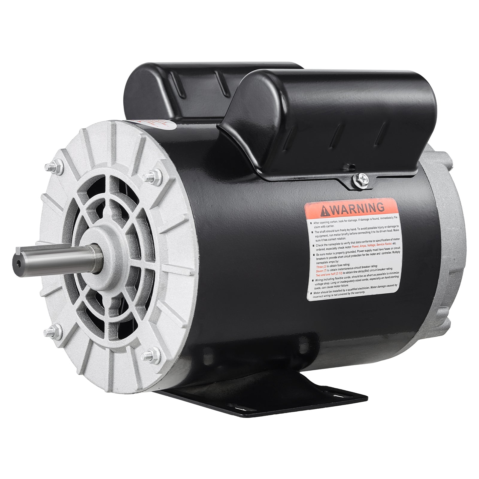 3.7HP Air Compressor Electric Motor 230V 17.2A 3450RPM 56 Frame CW/CCW Rotation (Factory Setting is CCW)