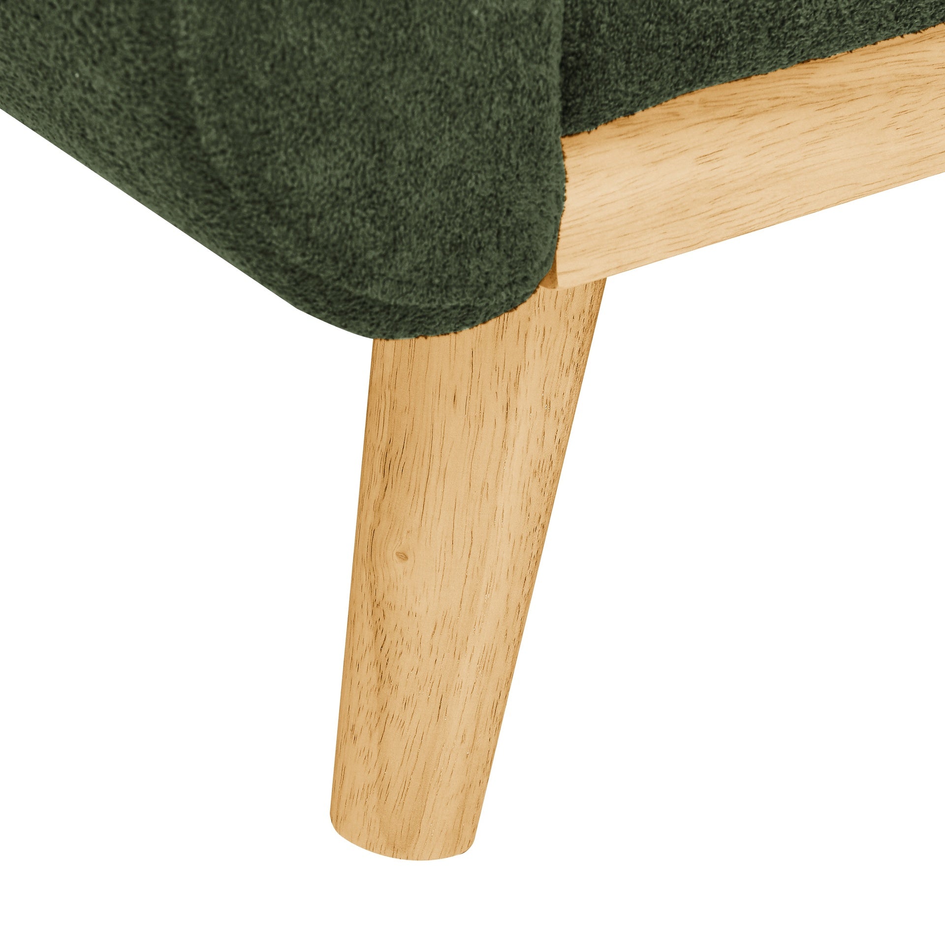 67.7" Wide Mid-Century Modern Upholstered Tufted Loveseat Sofa With Wooden Legs