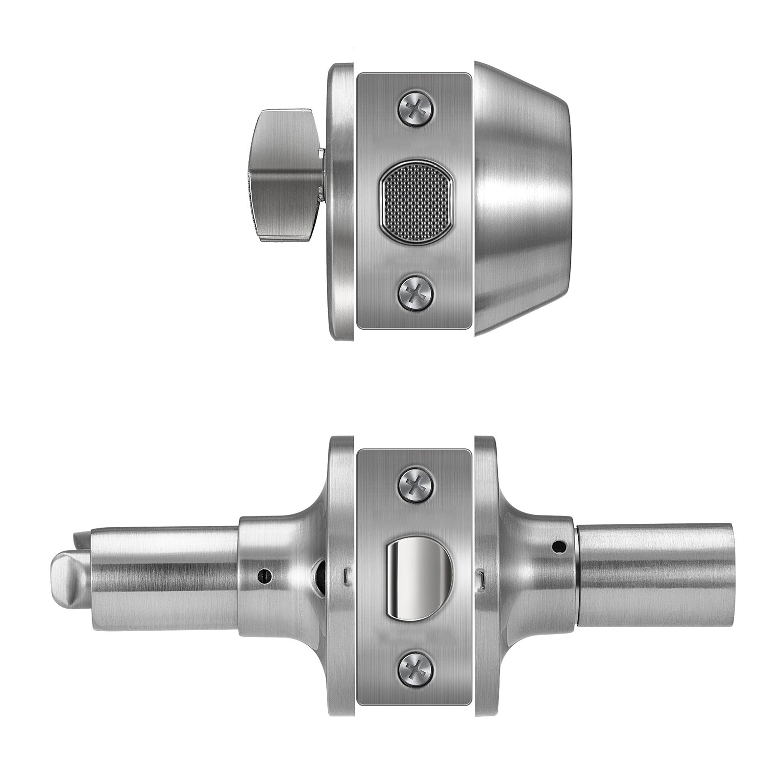 Entry Door Locksets with Deadbolt 5 Pack Keyed Alike Satin Nickel Lever