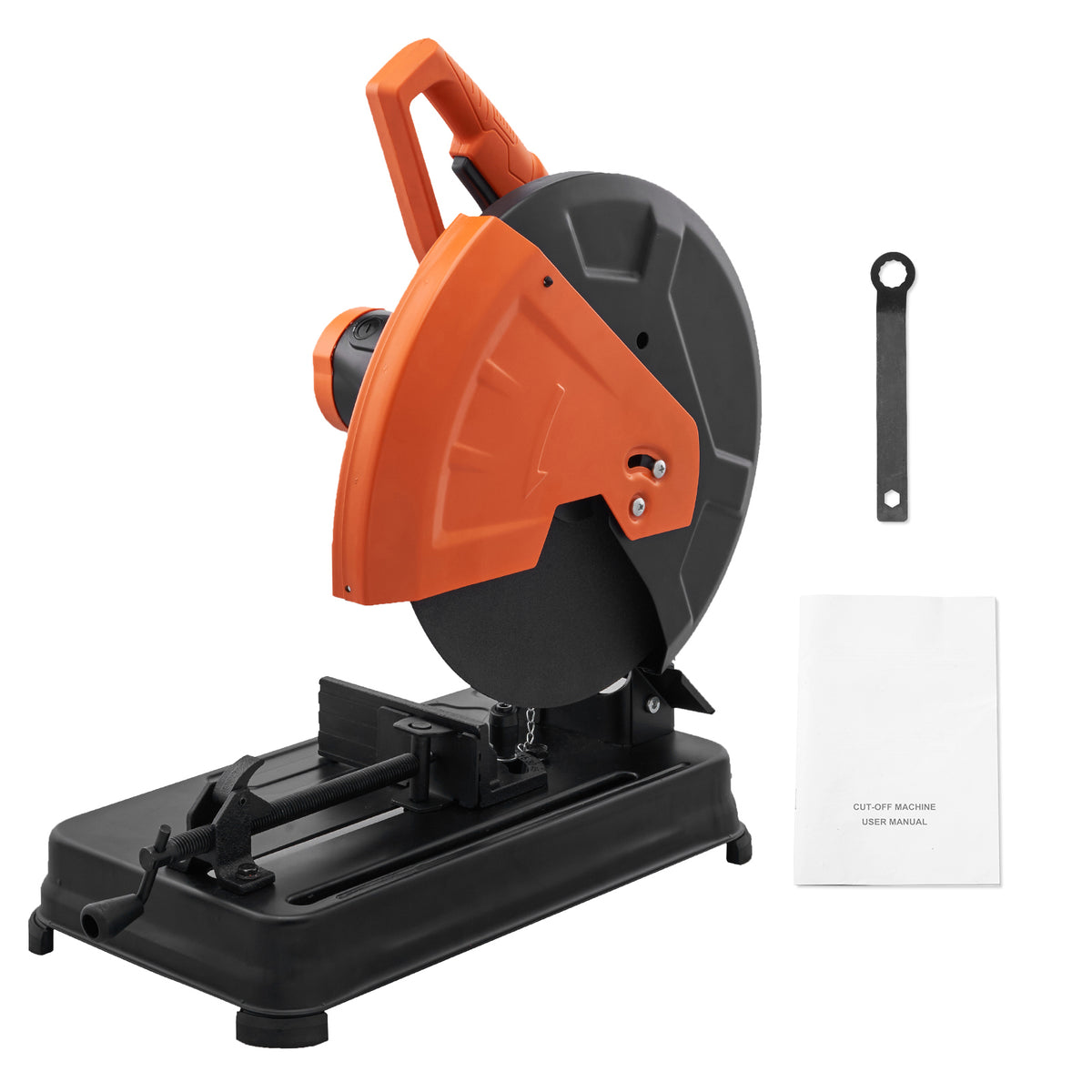 Abrasive Chop Saw, 14"/355mm Blade Diameter Cut Off Saw, 2300W 3600RPM Steel Cutting Machine, 0-45° Adjustable Angle Miter Saw for Cutting Metal Cutting Chop Saw for Steel/Rebar/Iron/Aluminum