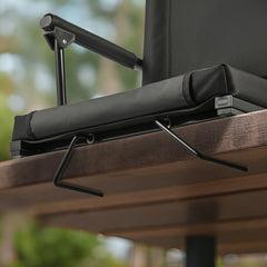 Stadium Seat, Portable Bleacher Seat with Armrest, Back Support and Thick Cushion, Bench Chair for Bleacher Includes Shoulder Strap, Hooks, Cup Holder, Black Football Bleachers Seats, 2PCS