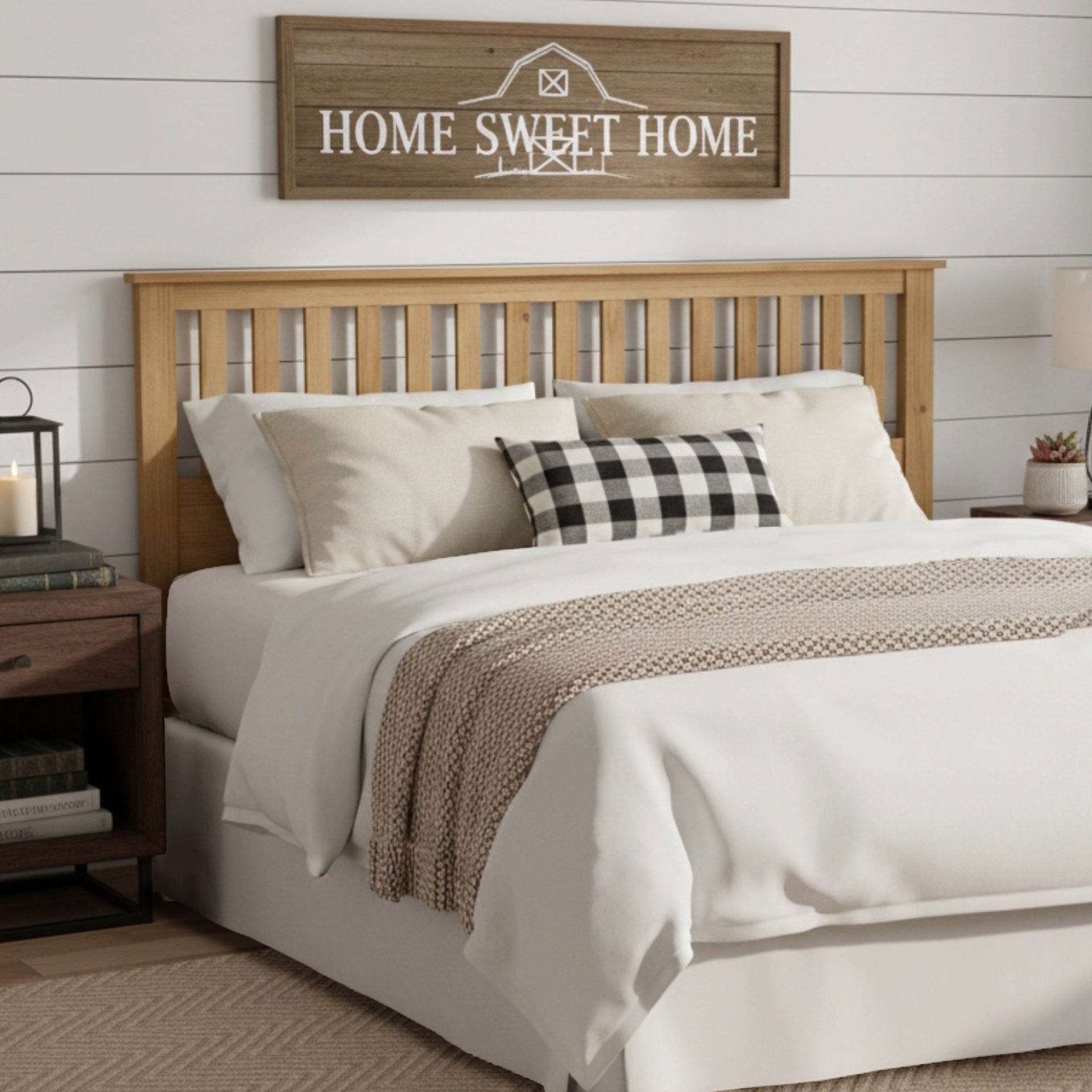 Malinda Mission Style King Panel Headboard
