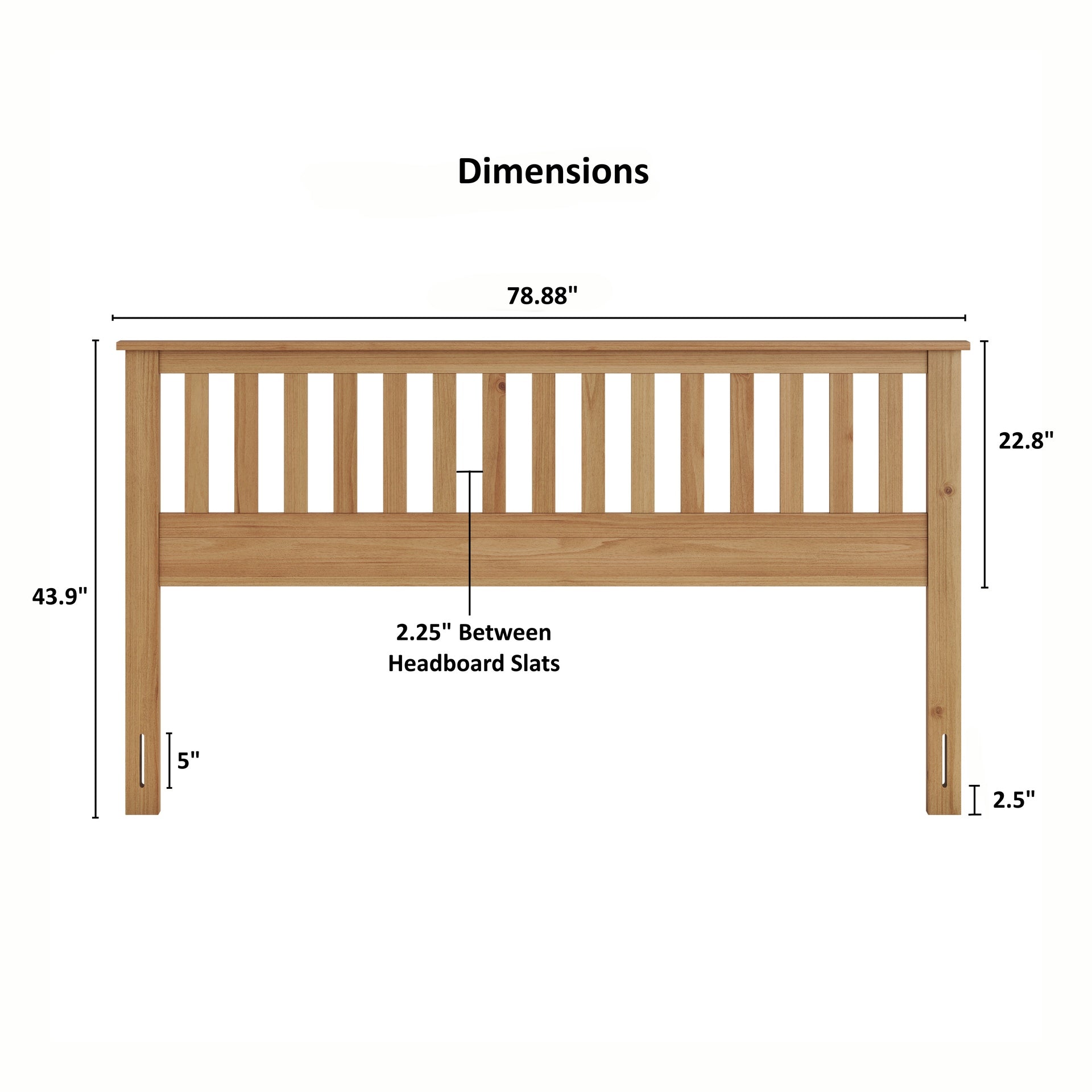 Malinda Mission Style King Panel Headboard