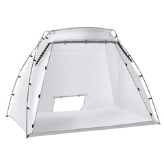 Portable Paint Booth, Larger Spray Paint Tent with Built-in Floor & Mesh Screen, Painting Tent Station for Furniture DIY Hobby Tool, 7.5x5.2x5.2ft Spray Paint Shelter