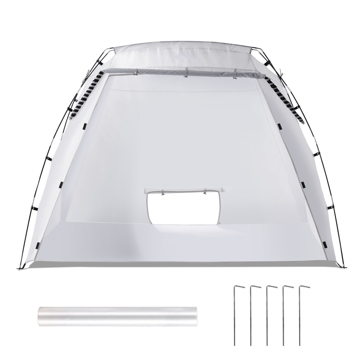 Portable Paint Booth, Larger Spray Paint Tent with Built-in Floor & Mesh Screen, Painting Tent Station for Furniture DIY Hobby Tool, 7.5x5.2x5.2ft Spray Paint Shelter