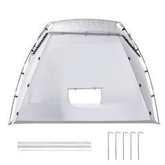 Portable Paint Booth, Larger Spray Paint Tent with Built-in Floor & Mesh Screen, Painting Tent Station for Furniture DIY Hobby Tool, 7.5x5.2x5.2ft Spray Paint Shelter