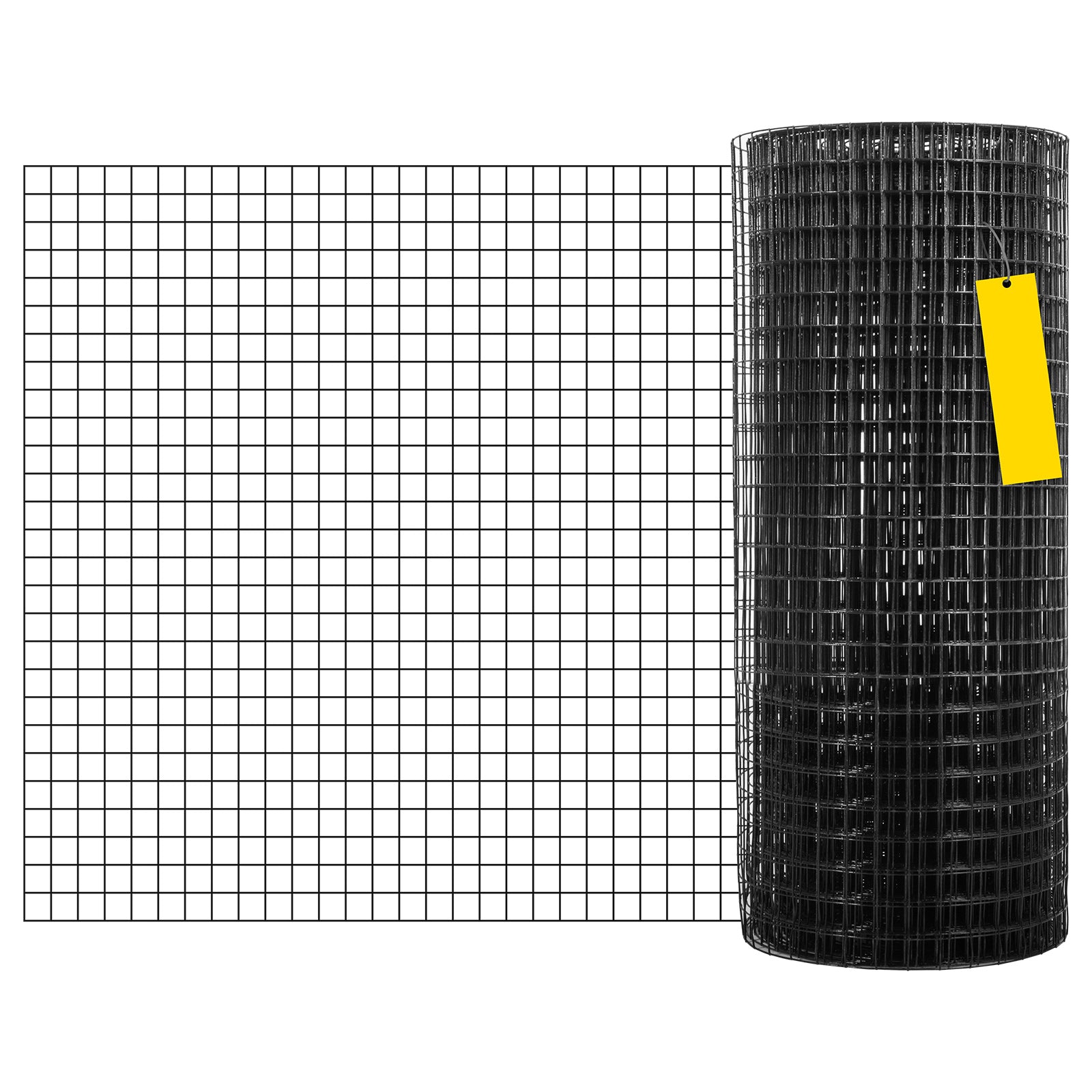 Welded Wire Fence Vinyl Coated Chicken Rabbit Mesh 1"x1" 16 Gauge 24"x50'