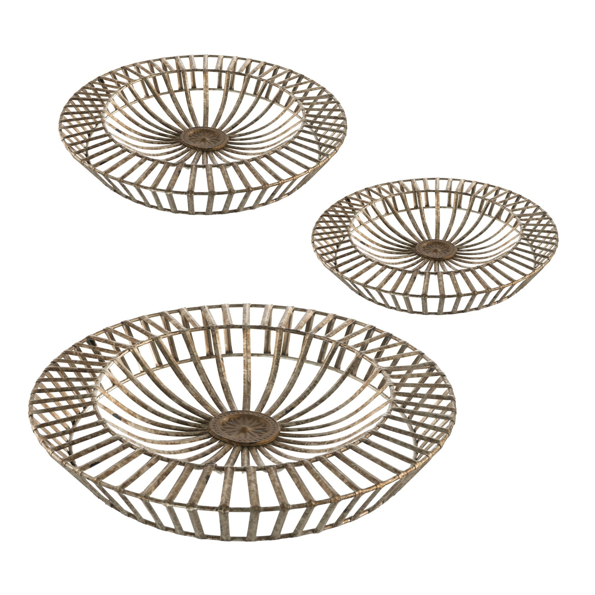 Set of 3 Jennings Metal Discs, Wall Decor