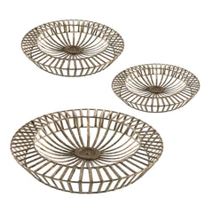Set of 3 Jennings Metal Discs, Wall Decor