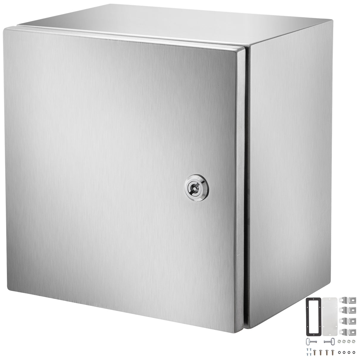 NEMA Stainless Steel Enclosure, 12 x 12 x 8'' NEMA 4X Steel Electrical Box, IP66 Waterproof & Dustproof, Outdoor/Indoor Electrical Junction Box, with Mounting Plate