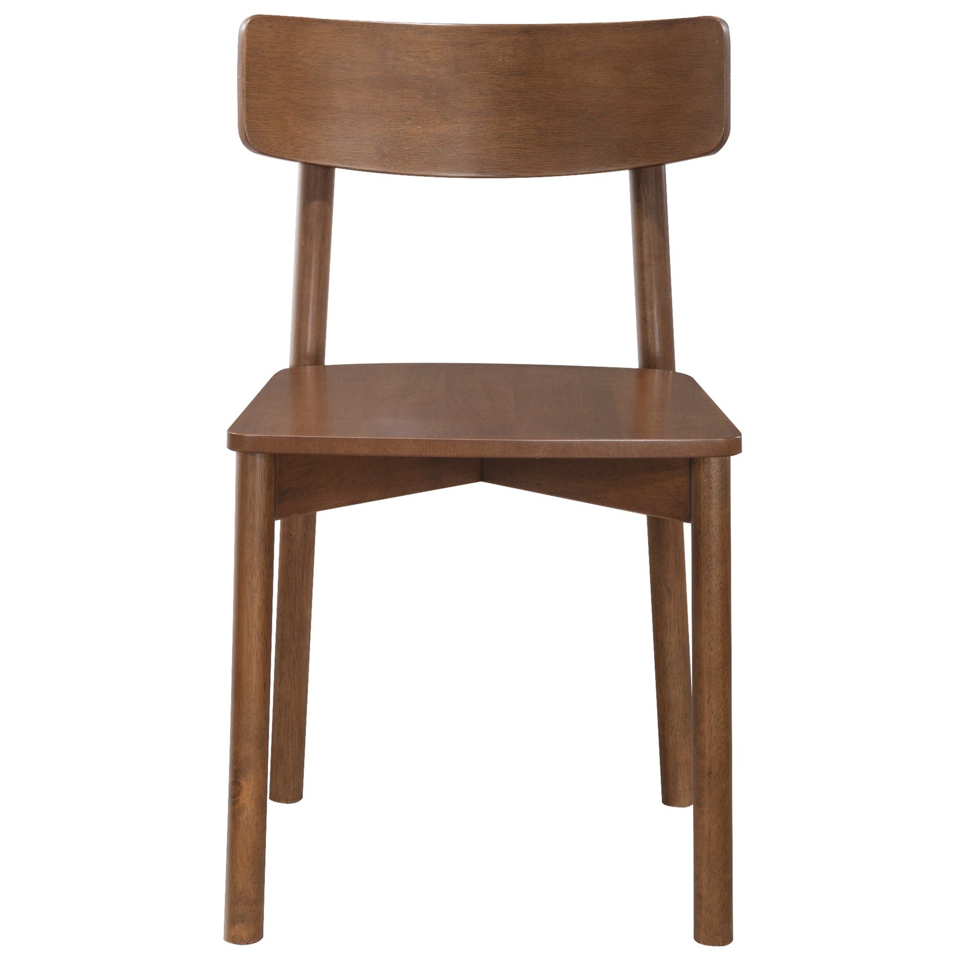 New Design Walnut Dining Chair (Set Of 2) - Mid Century Modern Solid Wood Dining Chairs in Rich Walnut Color 17.5"W x 17.7"D x 29.9"H for Living Room Bedroom Outdoor