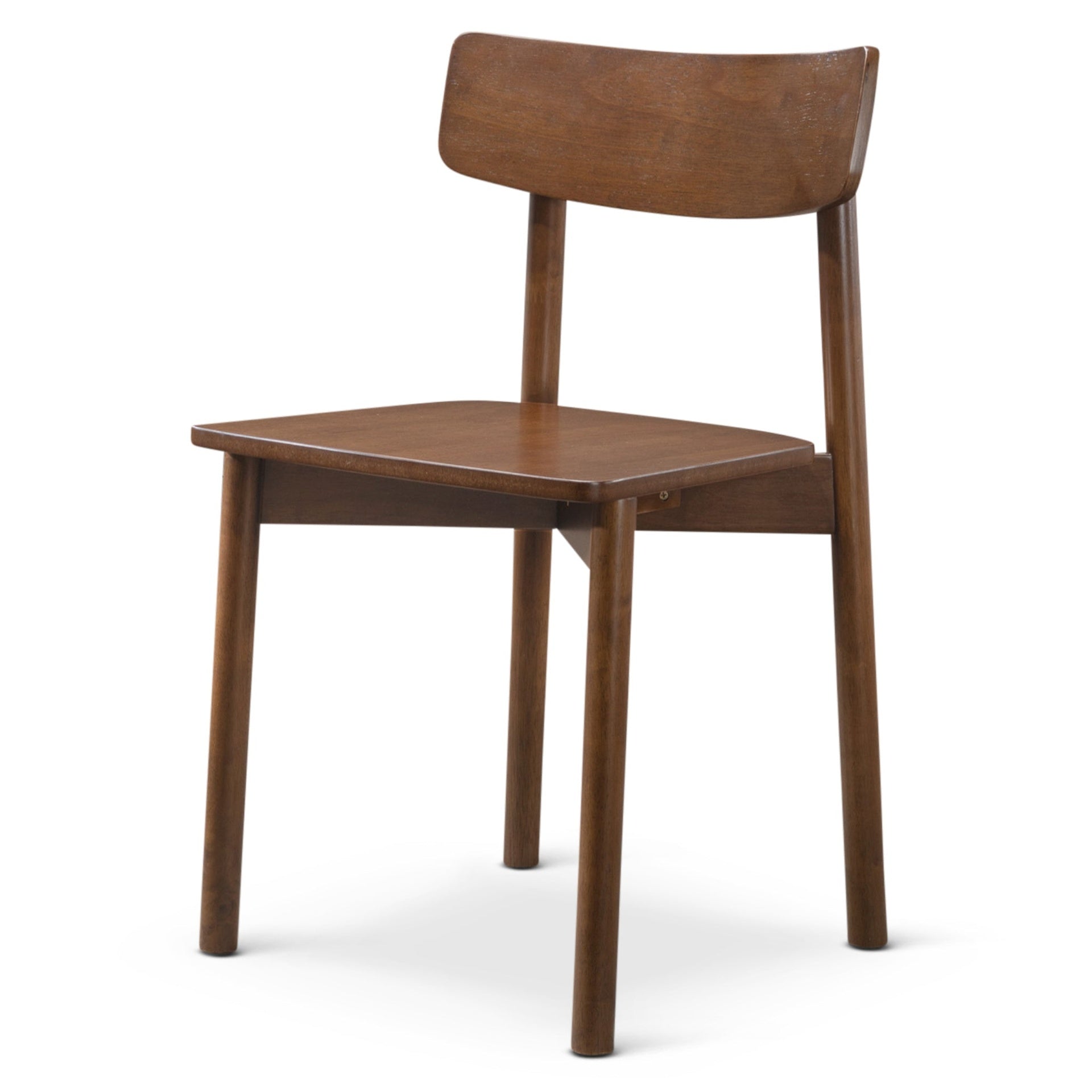 New Design Walnut Dining Chair (Set Of 2) - Mid Century Modern Solid Wood Dining Chairs in Rich Walnut Color 17.5"W x 17.7"D x 29.9"H for Living Room Bedroom Outdoor