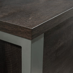Lateral File with Two Drawers, Dark Brown finish