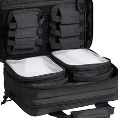 Tactical Pistol Backpack with 2 Pistol Cases, Gun Range Backpack with 6x Magazine Slots for Shooting and Hunting