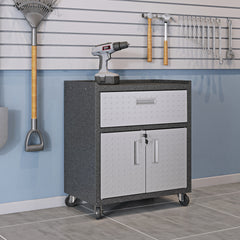 Rolling Garage Cabinet in Dark Gray