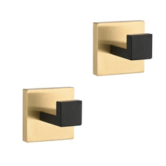 2 Pack Wall-Mounted Stainless Steel Bathroom Towel Hooks/Coat Hooks for Bathroom, Bedroom, Kitchen