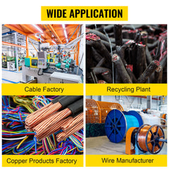 Wire Stripping Machine DA 0.06 inch -1.5 inch,Wire Stripper Machine 11 Channels 10 Blades, Automatic Wire Stripping Tool with Manual Hand Cranked Industrial for Recycling Copper Wire