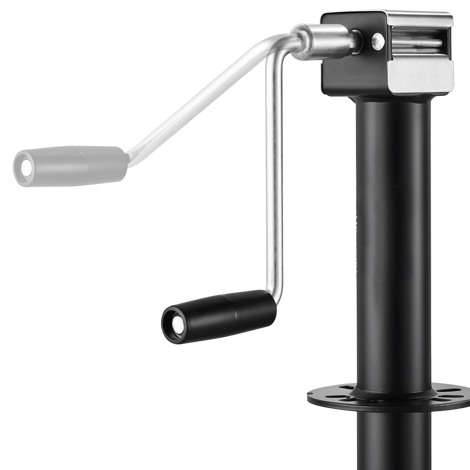 5000 lbs A-Frame Trailer Jack, 15-Inch Vertical Travel, Trailer Lift Jack with Adjustable 7-Level Drop Leg & Drill Socket, Cordless Drill Compatible, Suitable for RV, Utility, Yacht Trailers