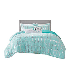 Twin/Twin XL Metallic Printed Comforter Set