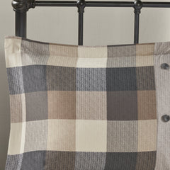 King/Cal King 6 Piece Herringbone Duvet Cover Set