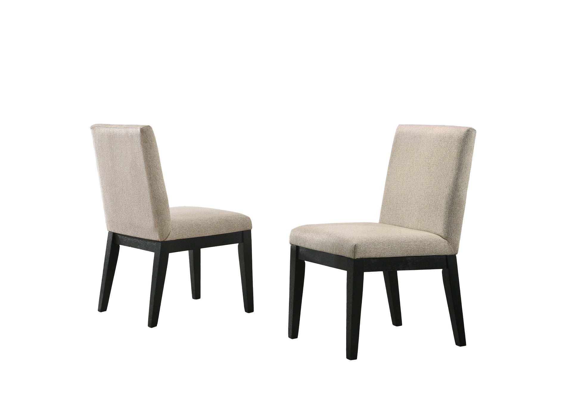 Jasper Set of 2 Beige Contemporary Fabric 19" Dining Chair