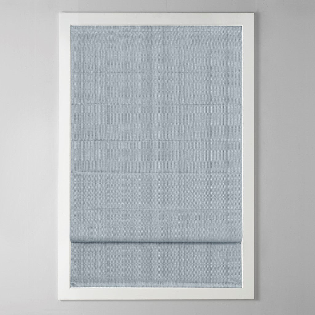 Basketweave Room Darkening Cordless Roman Shade