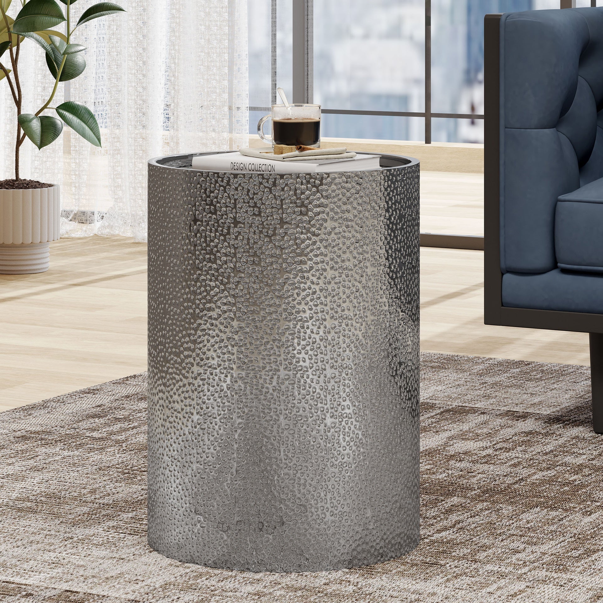 METAL SIDE TABLE