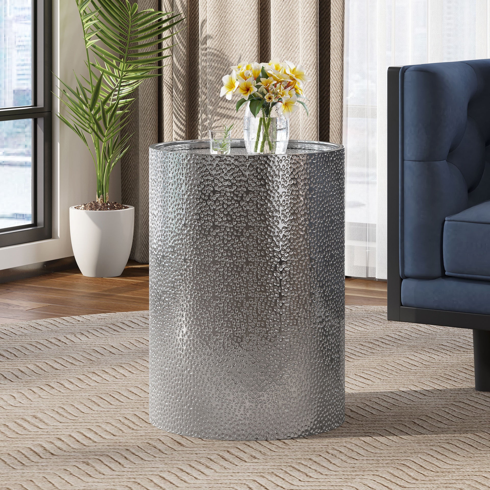METAL SIDE TABLE