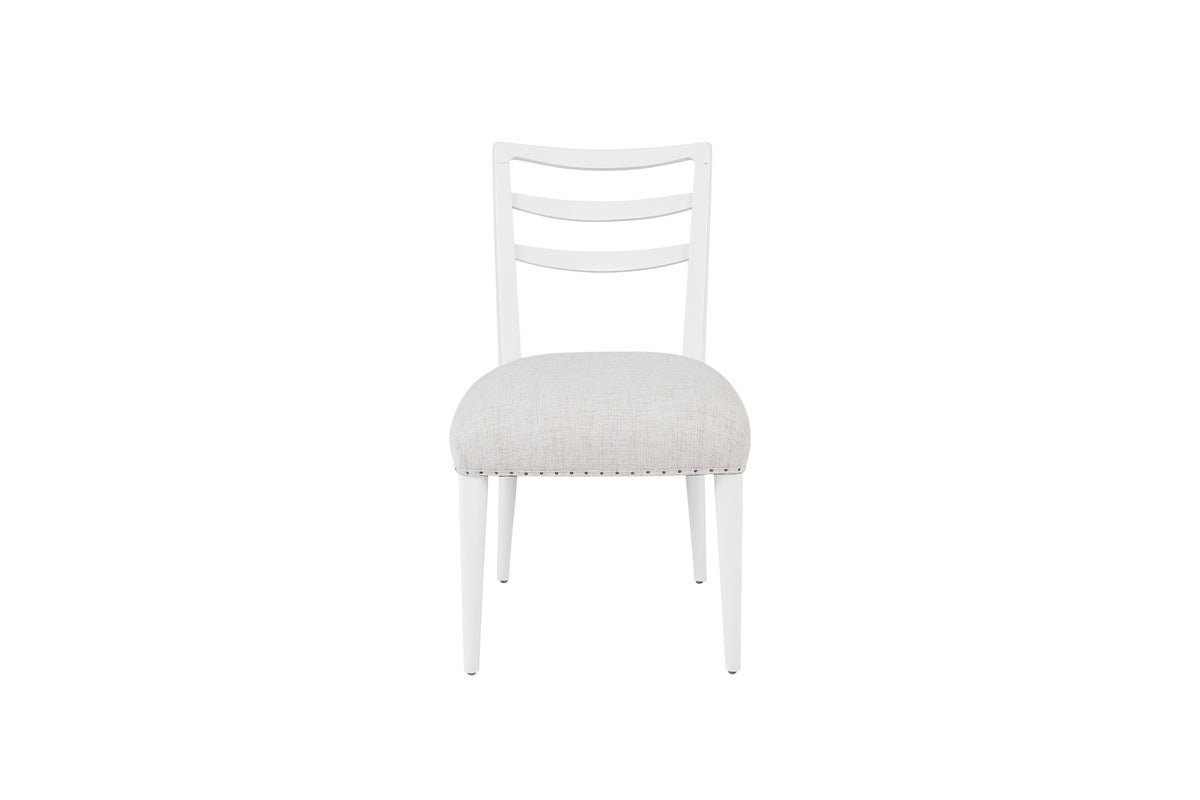 Ladderback Side Dining Chair is Ocean Colored Finish Set of 2