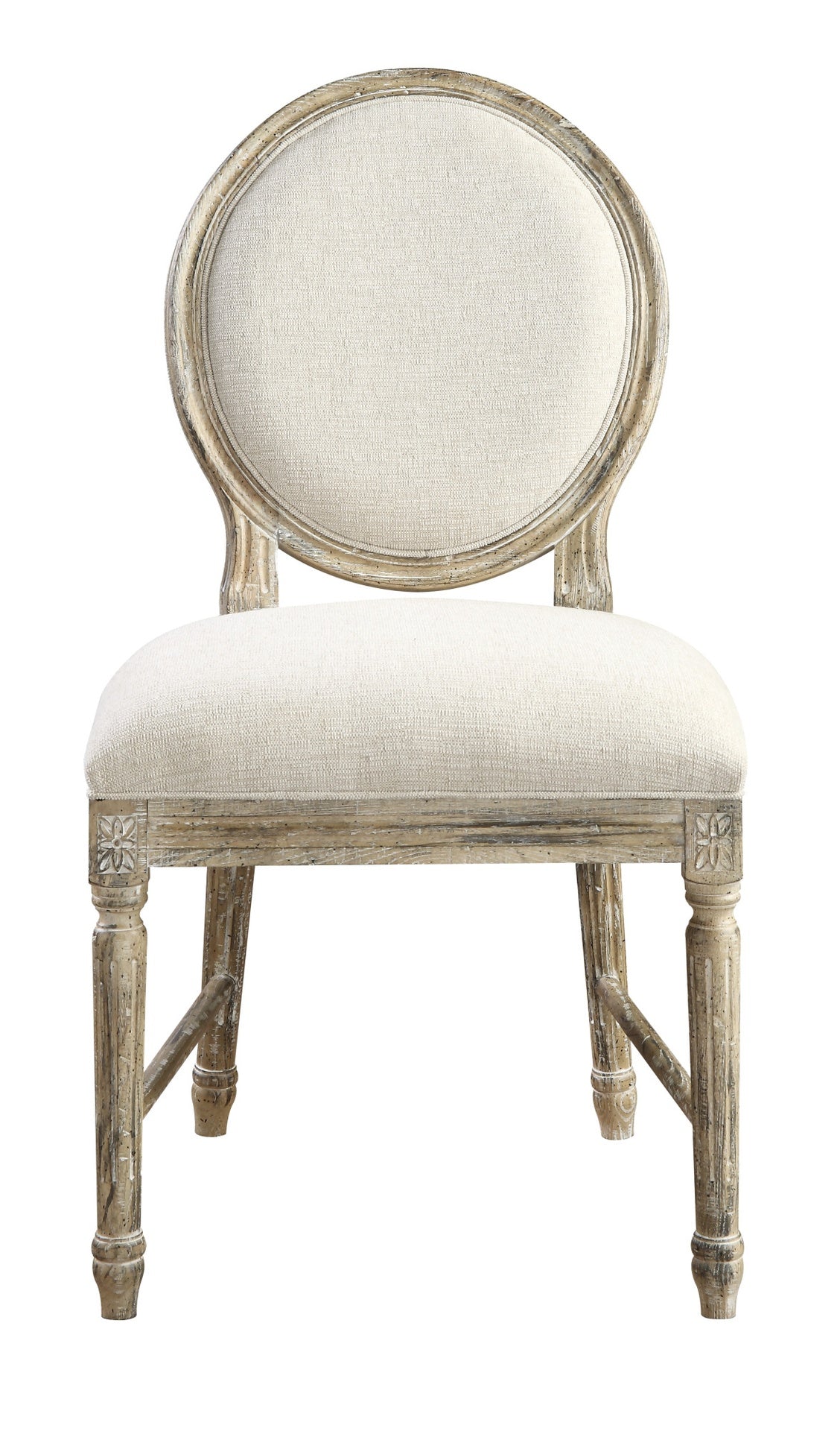 Brown Upholstered Dining Chairs, Set of 2