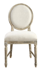 Brown Upholstered Dining Chairs, Set of 2