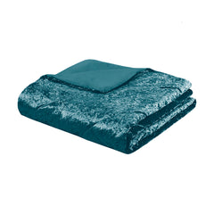 Twin/Twin XL Velvet Duvet Cover Set with Throw Pillow