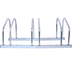 3 Bikes Floor Bike Stand, Bike Parking Rack Garage Bike Storage Stand Indoor/Outdoor 22-28" Wheel Stand, Max. Tire Width 2.15",galvanization