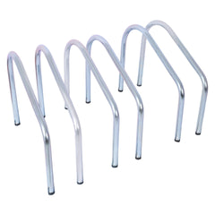 3 Bikes Floor Bike Stand, Bike Parking Rack Garage Bike Storage Stand Indoor/Outdoor 22-28" Wheel Stand, Max. Tire Width 2.15",galvanization