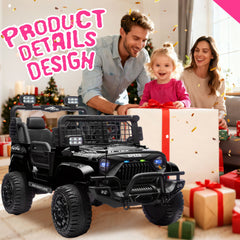 24V 100W*2 Two-seater Kids Ride On Car w/ RC - 3 Speed Adjustable,LED Headlights,4-Wheel Shock Absorption,USB/MP3 Charging & Battery Indicator,Bluetooth & music - Electric Toy Car for kids 3-8